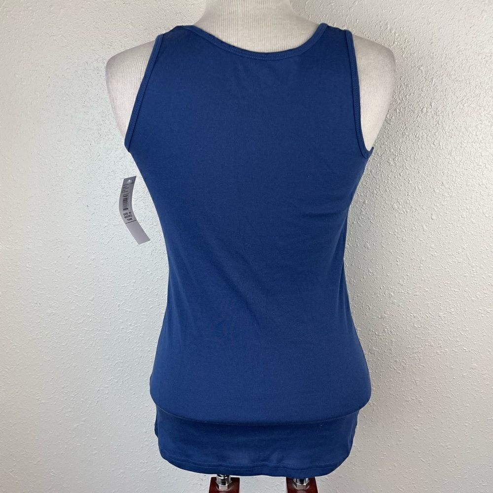 NWT PBX Basics Blue Tank Top Size M - Picture 5 of 7